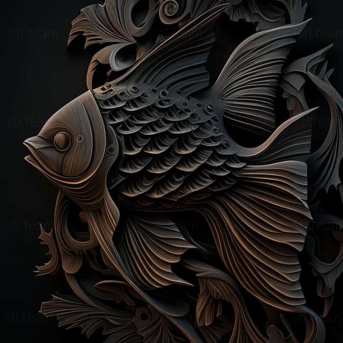 3D model Black mar fish (STL)